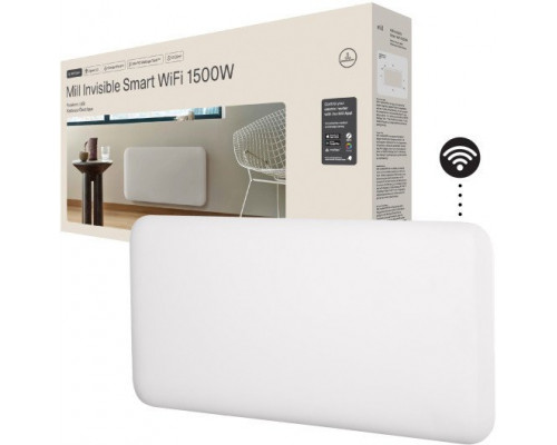 Mill Invisible Smart WiFi Heater | PA1500WIFI4 | Panel Heater | 1500 W | Suitable for rooms up to 18-22 m² | White | IPX4