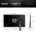 CHiQ U55QST TV 55, UHD, QLED, Google TV, DLG 120 Hz, Dolby Audio, Frameless, metaliczna