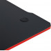 Gaming galds gamingowe komputerowe 120x70x75 cm czerwone z dodatkami