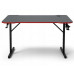 Gaming galds gamingowe komputerowe 120x70x75 cm czerwone z dodatkami