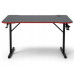 Gaming galds gamingowe komputerowe 120x70x75 cm czerwone z dodatkami