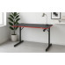 Gaming galds gamingowe komputerowe 120x70x75 cm czerwone z dodatkami