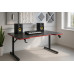 Gaming galds gamingowe komputerowe 120x70x75 cm czerwone z dodatkami