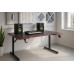 Gaming galds gamingowe komputerowe 120x70x75 cm czerwone z dodatkami
