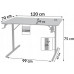 Gaming galds gamingowe komputerowe 120x70x75 cm czerwone z dodatkami