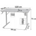 Gaming galds gamingowe komputerowe 120x70x75 cm czerwone z dodatkami