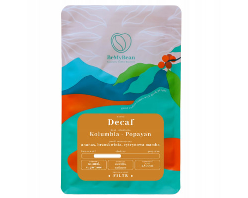 BeMyBean Decaf Kolumbia Popayan Filtr 250 g
