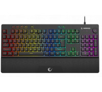Rampage gamingowa z podstawką Simula RGB Makro czarna