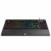Rampage gamingowa z podstawką Simula RGB Makro czarna