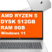 Laptop HP Laptop 17-CP3005 Ryzen 5 7430U/17.3" FHD IPS/8GB/SSD 512GB/BT/Win 11 S Natural Silver