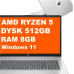 Laptop HP Laptop 17-CP3005 Ryzen 5 7430U/17.3" FHD IPS/8GB/SSD 512GB/BT/Win 11 S Natural Silver