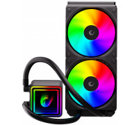 Rampage INFINITE V240 240MM ARGB, miernik temperatury, czarne