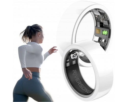 Riversong smart ring Trinity biały SR01 rozmiar 8 średnica wew 18mm