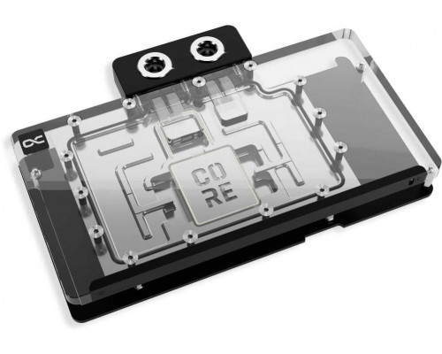 Alphacool Core RX 9070 TUF/Prime GPU Blok wodny, z tylną płytką - akryl, ARGB
