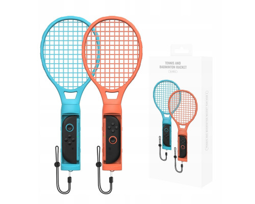 2x Rjacketa Tenisowa Rjackety For Badmintona Tenis - Joy-con Nintenfor Switch 2 / Ns2 / Jys-ns2266 / Pomarańcwith owy / Blue
