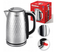 elektryczny bezprzewodowe Webber WK-330 2200 W 1,7 l czarny INOX