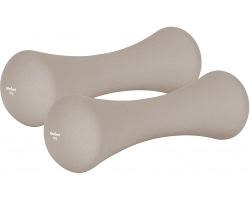 Hantelki cast iron neoprene 2x4kg, REBEL ACTIVE