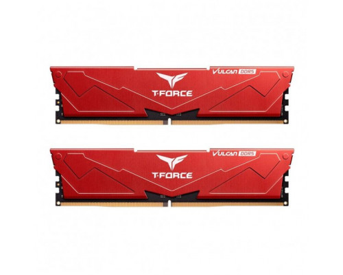 TeamGroup Team Group Vulcan 32 GB, 2 x 16 GB, DDR5, 6000 MHz, 288-pin DIMM, Red (FLRD532G6000HC30DC01)