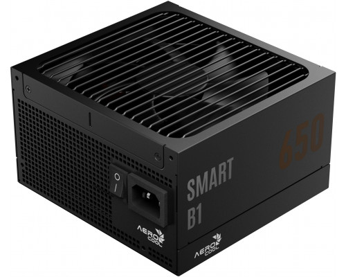 Aerocool AeroCool Smart B1 80 PLUS Bronze zasilacz, PCIe 5.1, ATX 3.1 - 650 Watt, czarny