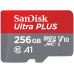 SanDisk microSDXC Ultra PLUS 256GB (A1/UHS-1/Cl.10/160MB/s) + Adapter