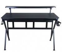 Gaming galds gamingowe z półką Cobra CRF4010RGB Black. LED RGB, 120 cm