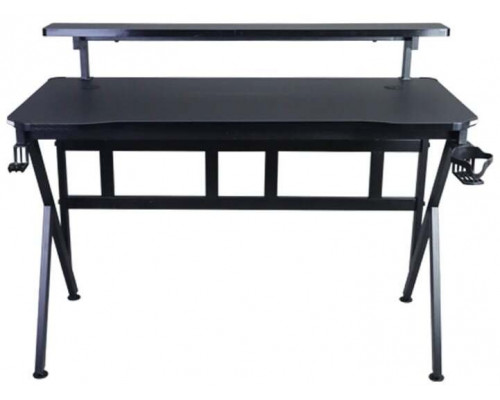 Gaming galds gamingowe z półką Cobra CRF4010RGB Black. LED RGB, 120 cm