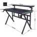 Gaming galds gamingowe z półką Cobra CRF4010RGB Black. LED RGB, 120 cm
