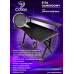 Gaming galds gamingowe z półką Cobra CRF4010RGB Black. LED RGB, 120 cm