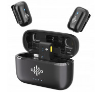 2x Mini Bezprzewodowy Krawatowy 100m Do Telefonu Usb Type-c Usb-c / Minipods K2 / Black