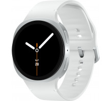 Samsung Galaxy Watch8 3,81 cm (1.5") AMOLED 44 mm Cyfrowy 480 x 480 px Ekran dotykowy Silver Wi-Fi GPS