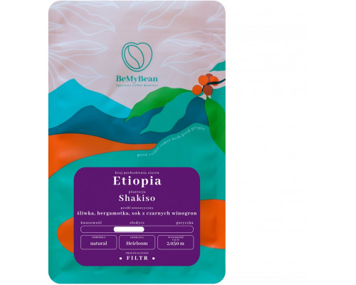 BeMyBean - kawa ziarnista Etiopia Shakiso Natural Filter 250 g