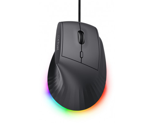 Trust TRUST Myš GXT 145 Rexxa Przewodowa USB RGB czarny
