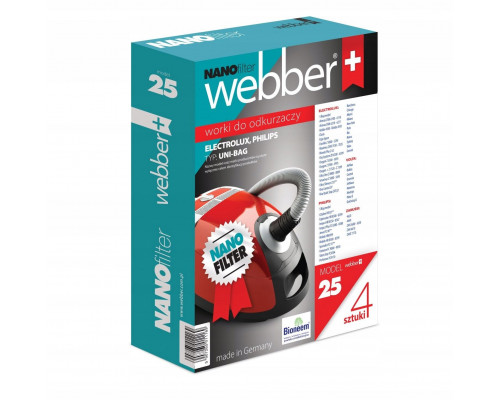 syntetyczny S-BAG 4 pcs. ELECTROLUX, PHILIPS, AEG,