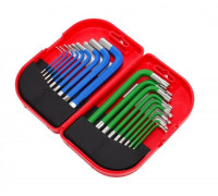 AWTools AWTOOLS KLUCZE IMBUSOWE HEX/TORX / 1,5-10,0mm/ 18szt. KOLOR