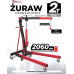 Forcekraft Żuraw workshop 2t hydraulic składany lift (max. dł.wysięgnika: 1010mm, podnoszenia 2060mm) (2 paczki)
