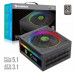 GameMax Gamemax Power Supply, 80 PLUS, Platinum | RGB PRO 1300P | 1300 W