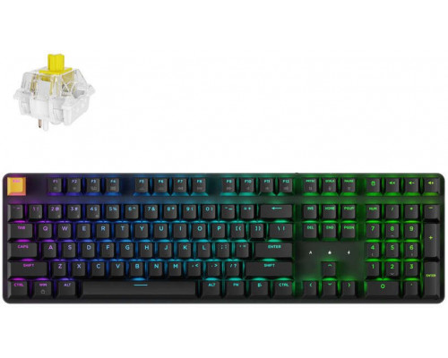 Keychron J5 Wireless (KJ5-H4) - US Layout - Hot-Swappable Super Banana - Black (Black)   Żaidimų Klaviatura