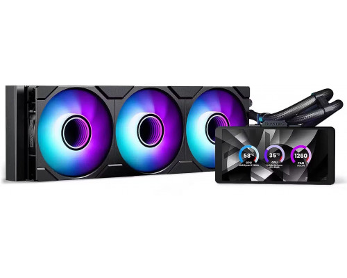 Phanteks Glacier One 360M25 LCD chłodzenie wodne AiO 6-calowy wyświetlacz - 360mm czarny