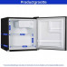 CHiQ CSD46D4D minibar, 46 litry, 2 przegródki, 0 °C aż +10 °C, 35 dB