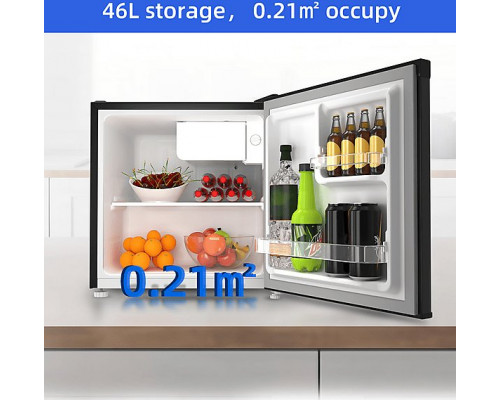 CHiQ CSD46D4D minibar, 46 litry, 2 przegródki, 0 °C aż +10 °C, 35 dB