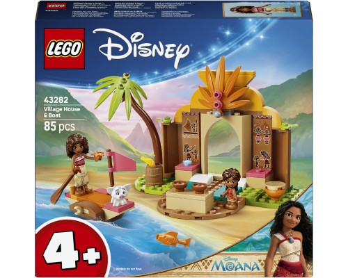 LEGO Disney Vaiana 2 Wiejska chatka i łódź (43282)