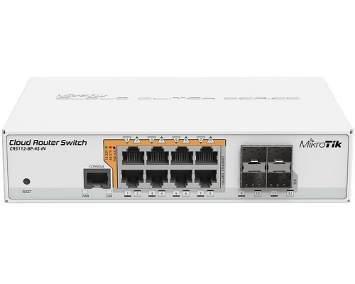 Switch MikroTik CRS112-8P-4S-IN