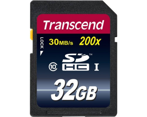 SD  Transcend 200x SDHC 32 GB Class 10  (TS32GSDHC10)