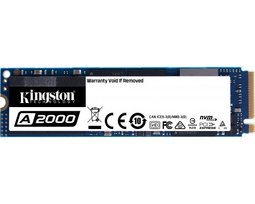 SSD Kingston A2000 500 GB M.2 2280 PCI-E x4 Gen3 NVMe (SA2000M8/500G)