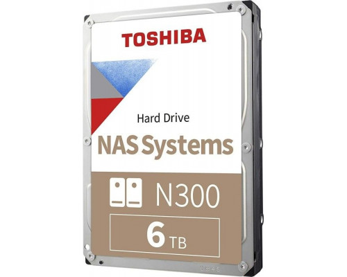 Toshiba N300 (bulk) 6TB 3.5'' SATA III (6 Gb/s)  (HDWG460UZSVA)