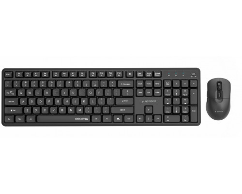 Gembird Silent Key Pro Business Black układ US (KBS-WMS-01)