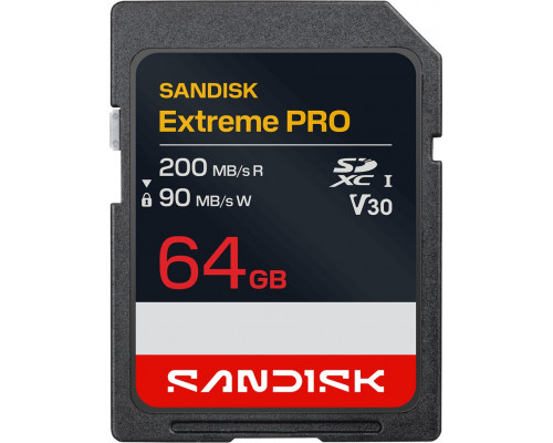 SD  SanDisk Extreme PRO SDXC 64 GB Class 10 UHS-I V30 (SDSDXXU-064G-GSCIN)