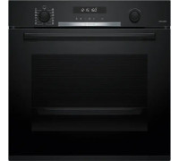 Bosch Series 6 pyrolityczna z funkcją czyszczenia 71 L czarna do zabudowy elektryczna piekarnik HBG378AB4 (4242005545964)