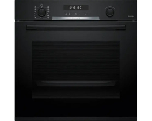 Bosch Series 6 pyrolityczna z funkcją czyszczenia 71 L czarna do zabudowy elektryczna piekarnik HBG378AB4 (4242005545964)