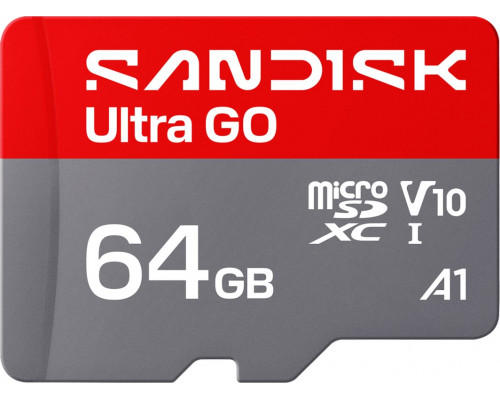 SD  SanDisk Ultra GO MicroSDXC 64 GB Class 10 UHS-I/U1 A1 V10 (SDSQUGN-064G-GN6MN)